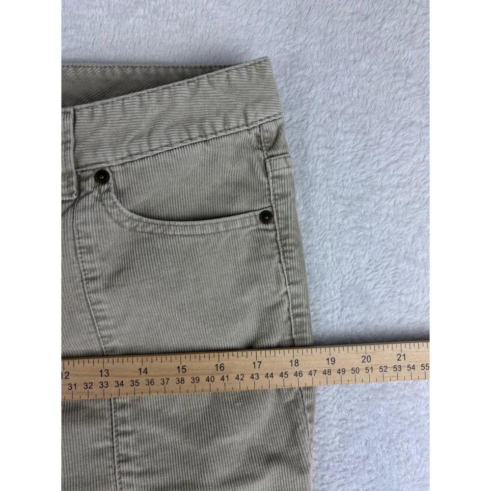 London Jean Corduroy Pants The Christie Fit Straight‎ Leg Beige Size 8